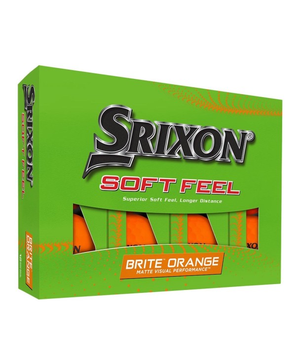 Srixon Soft Feel Brite Orange Golf Balls (12 Balls) 