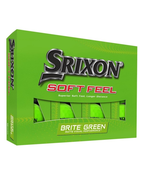 Srixon Soft Feel Brite Green Golf Balls (12 Balls) 