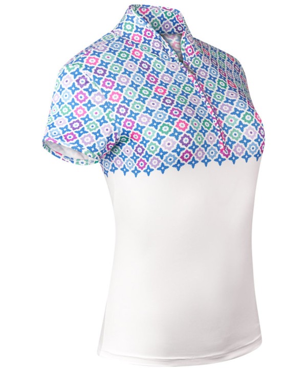 Dámske golfové tričko Pure Golf Truth Geoflower Cap Sleeve