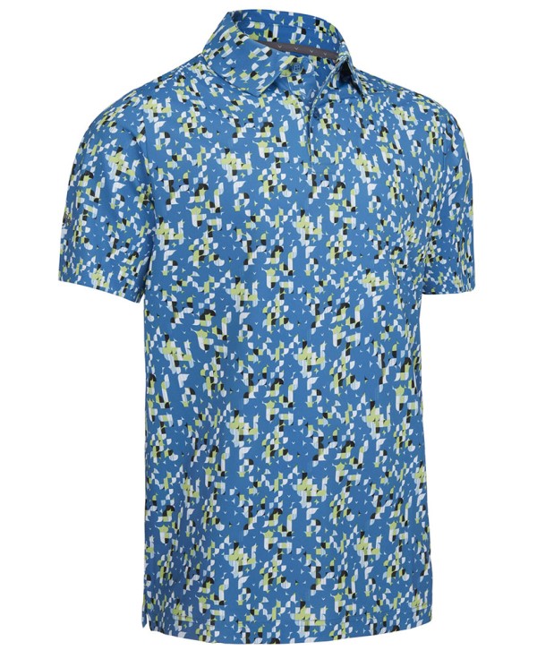 Callaway Mens All Over Tropical Print Polo Shirt