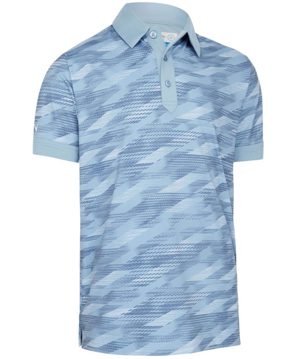 Callaway Mens X-Series All Over Active Textured Print Polo Shirt