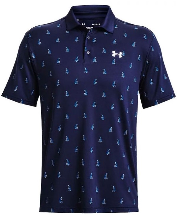 Under Armour Mens Playoff 3.0 Boat Print Polo Shirt