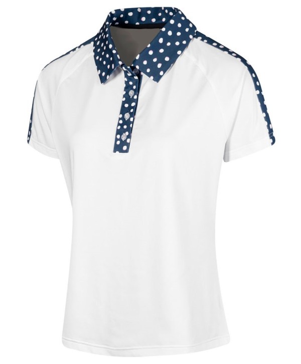 Dámske golfové tričko Island Green Raglan Sleeve Contrast Collar