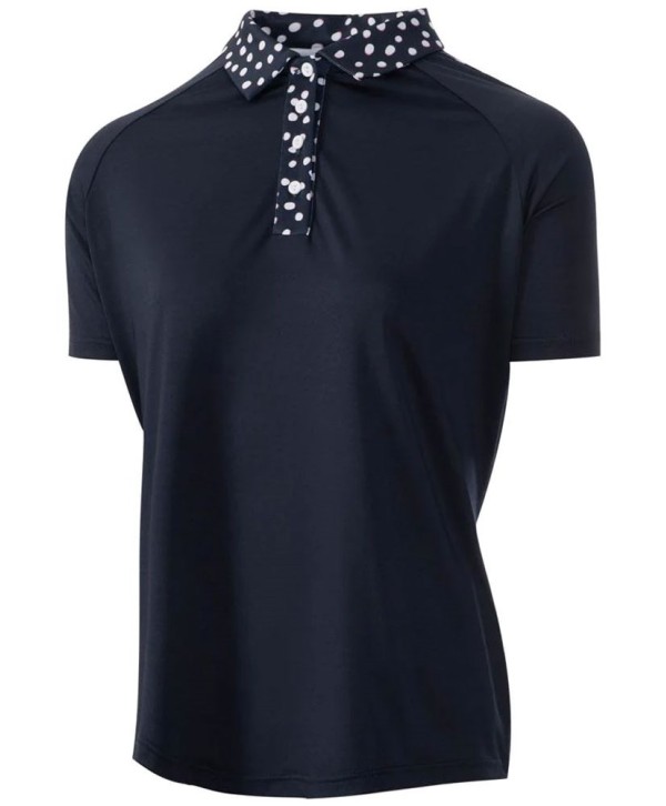 Dámské golfové triko Island Green Raglan Sleeve Contrast Collar