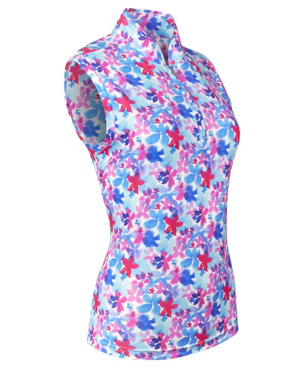 Pure Golf Ladies Rise Watercolour Daydream Sleeveless Polo Shirt