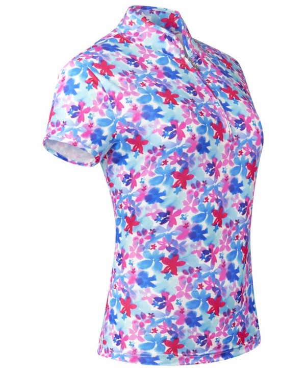 Dámske golfové tričko Pure Golf Rise Watercolour Daydream Cap Sleeve