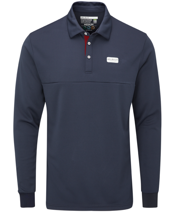 Stuburt Mens Sport Tech Long Sleeve Polo Shirt