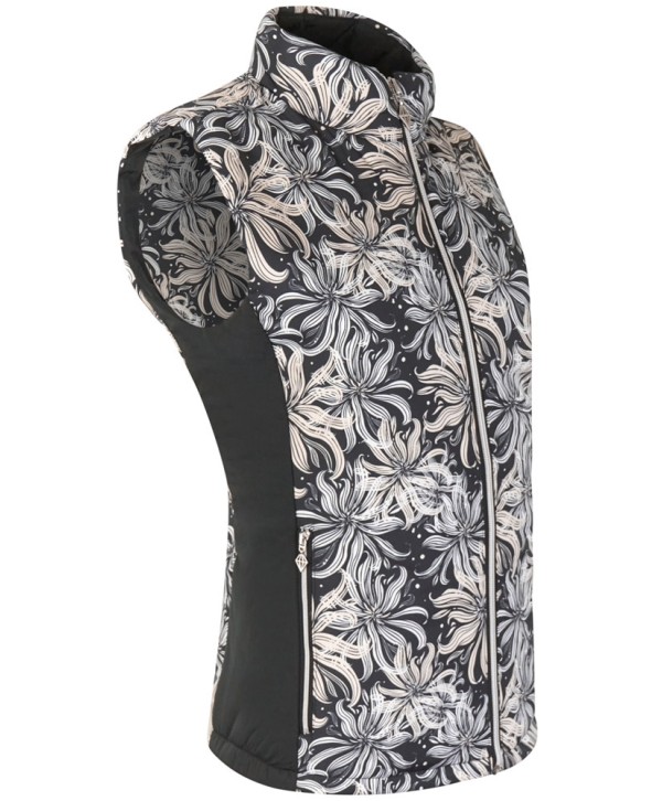 Pure Golf Ladies Annona Patterned Gilet - Champagne Orchid