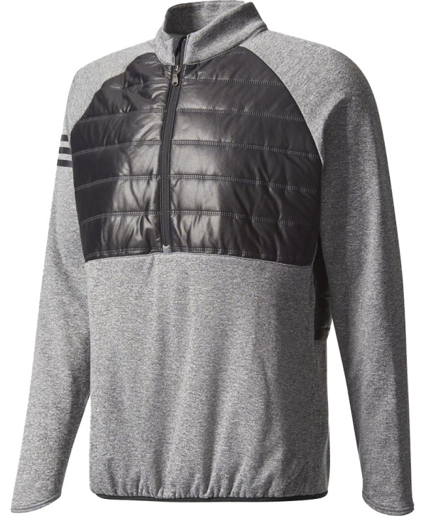 Adidas Mens ClimaHeat Quilted Half Zip Jacket