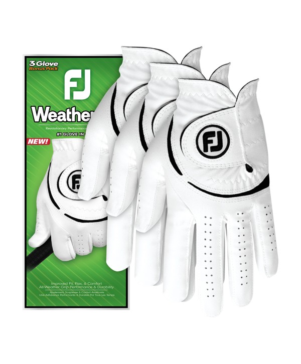 FootJoy Mens WeatherSof Golf Gloves (3 Pack)