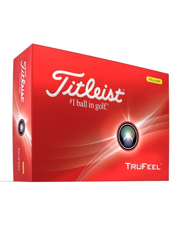 Titleist TruFeel Yellow Golf Balls (12 Balls) 2024