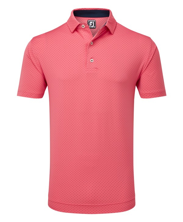 Pánske golfové tričko FootJoy Stretch Lisle Dot Print