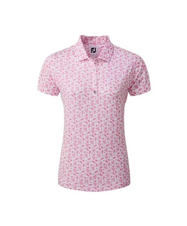 Dámské golfové triko FootJoy Floral Print Lisle