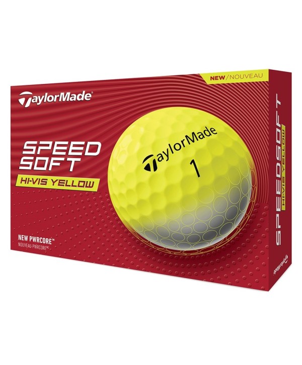 TaylorMade SpeedSoft Yellow Golf Balls (12 Balls)