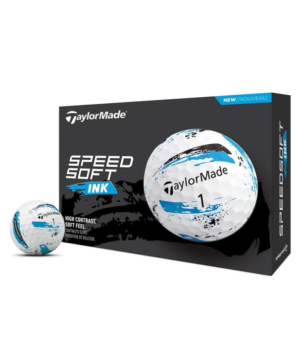 TaylorMade SpeedSoft INK Blue Golf Balls (12 Balls)