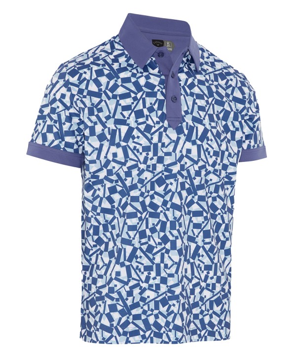 Pánske golfové tričko Callaway X-Series Birdseye View Allover Print