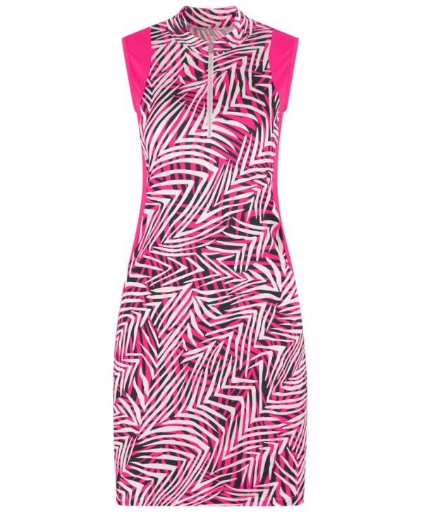 Tail Ladies Aeron Sleeveless Print Golf Dress - Luxuriant Foliage