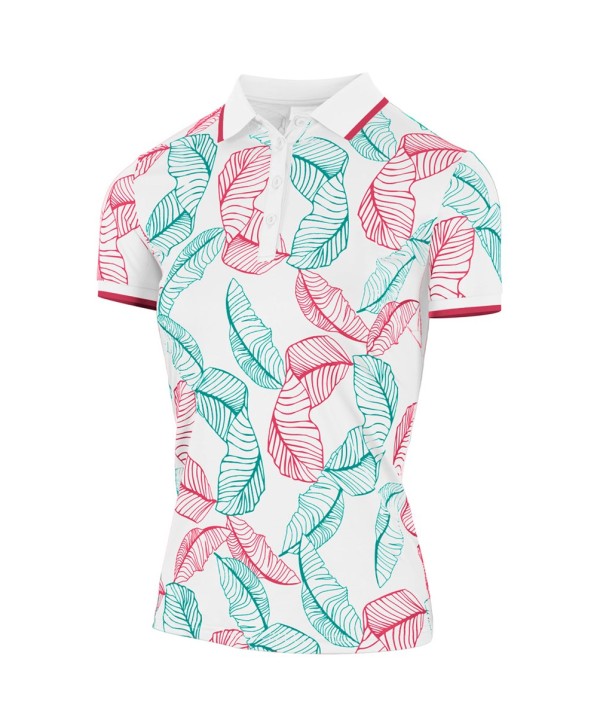 Island Green Ladies Printed Polo Shirt