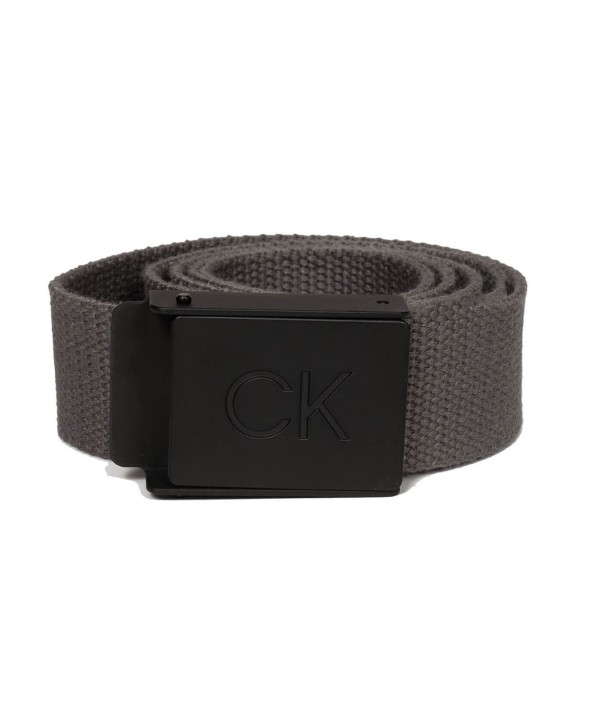 Pánsky golfový opasok Calvin Klein Monogram Buckle - Platinum Collection