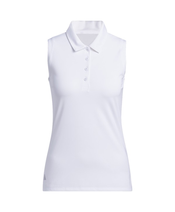 adidas Ladies Ultimate365 Solid Sleeveless Polo Shirt