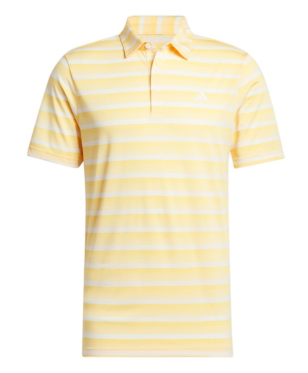 adidas Mens Two-Colour Stripe Polo Shirt - Logo on Left Chest