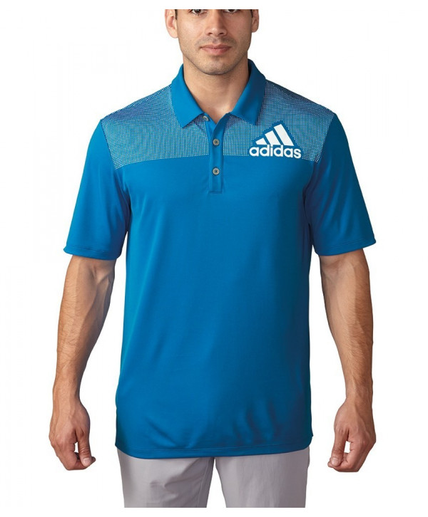 Adidas Mens Badge of Sport Dot Print Polo Shirt