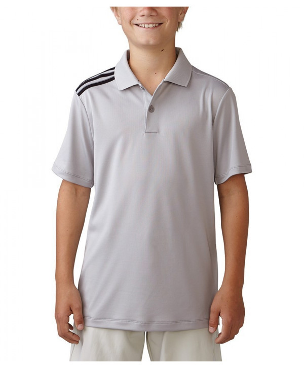 Detské golfové tričko Adidas ClimaCool 3-Stripes