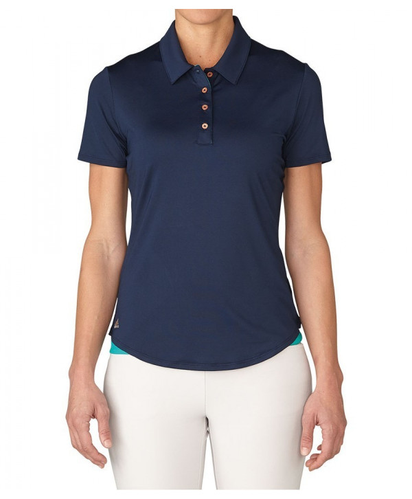 Adidas Ladies Essentials 3 Stripes Short Sleeve Polo Shirt