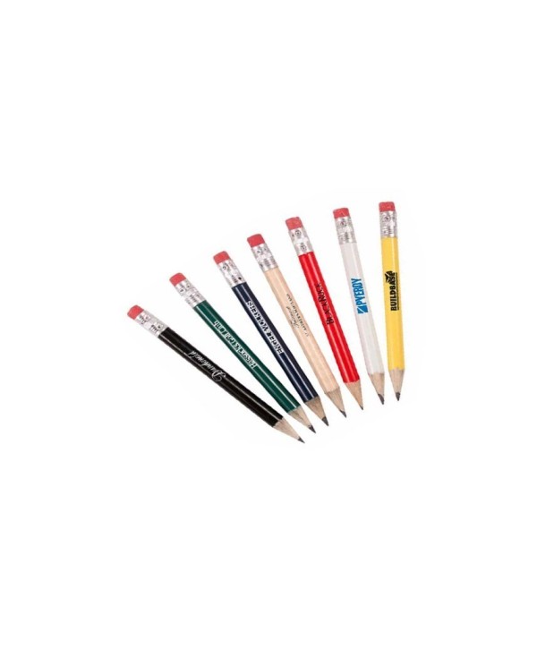 Round Personalised Pencils With Eraser (144 Pack)