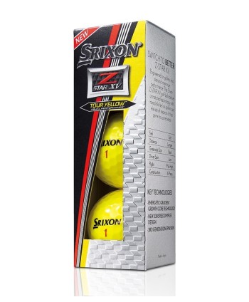 Srixon Z-Star XV Tour Yellow Golf Balls (12 Balls) 2017