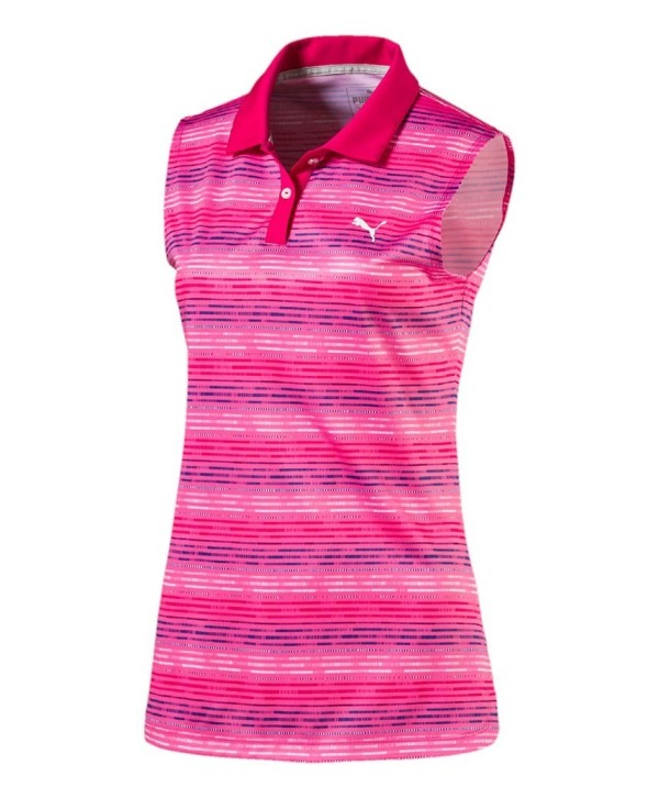 Puma Golf Ladies Road Map Sleeveless Polo Shirt