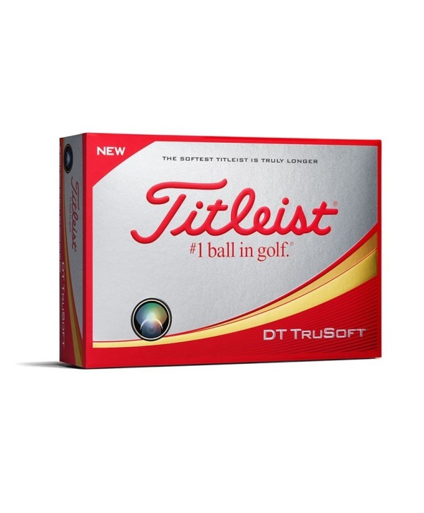Titleist DT TruSoft White Golf Balls (12 Balls) 2018