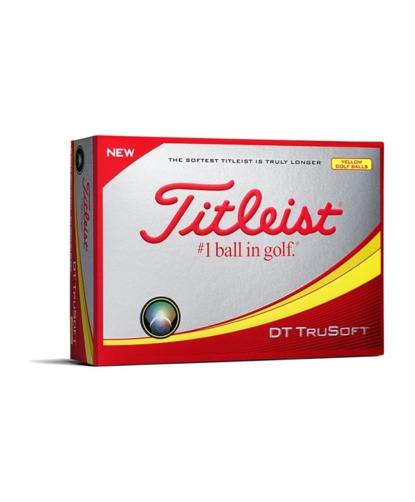 Golfové míčky Titleist DT TruSoft Yellow 2018
