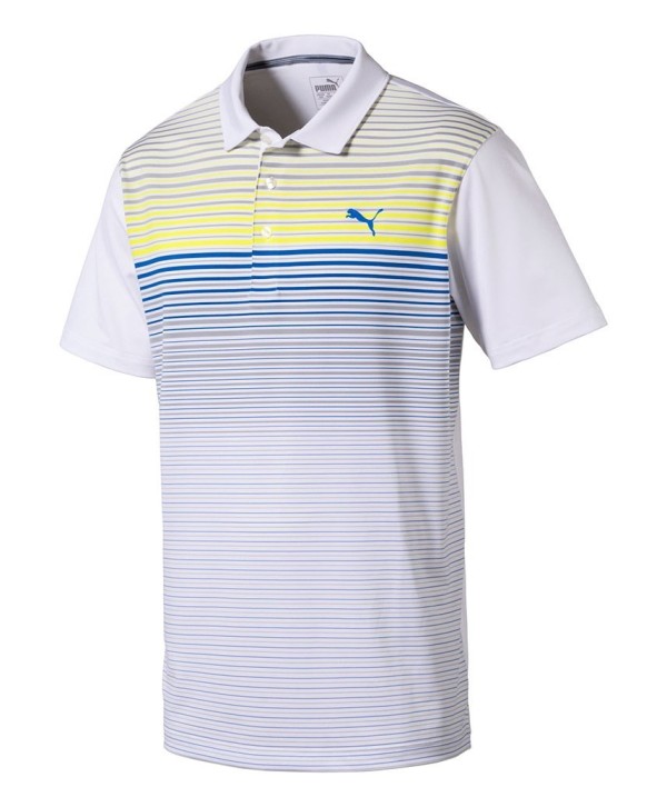Pánské golfové triko Puma Highlight Stripe Polo Shirt 2018