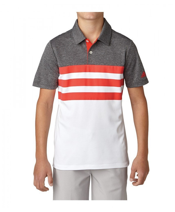 Dětské golfové triko Adidas 3-Stripes Fashion 2018