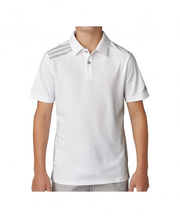 Dětské golfové triko Adidas 3-Stripes Solid 2018