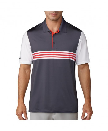 Pánské golfové triko Adidas Ultimate 365 3-Stripes Engineered 2018