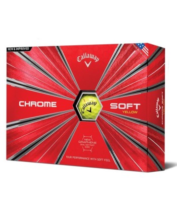 Golfové míčky Callaway Chrome Soft Yellow 2018 (12 ks)