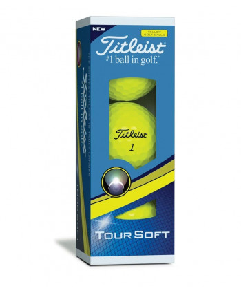 Titleist Tour Soft Yellow Golf Balls (12 Balls) 2018