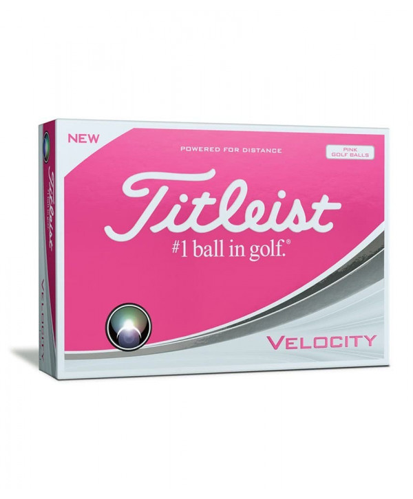 Titleist Velocity Pink Golf Balls (12 Balls) 2018