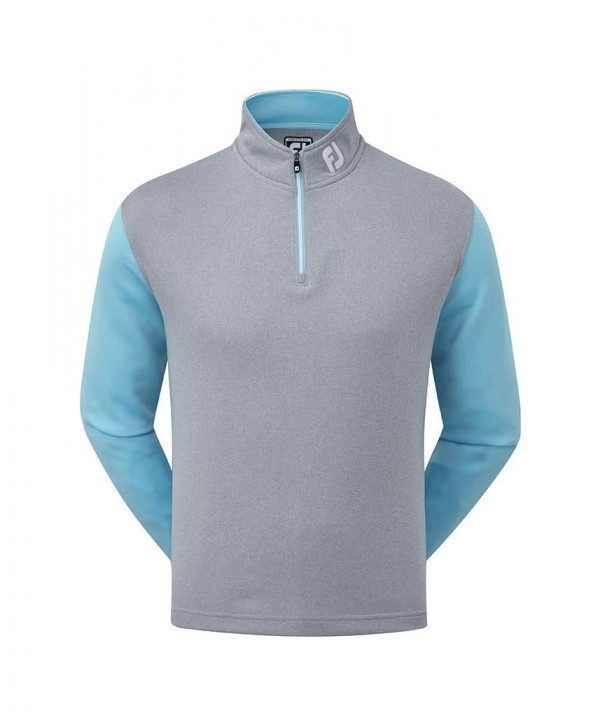 FootJoy Mens Double Layer Knit Contrast Chill Out Pullover