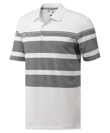 adidas Golf Mens Bold 3Stripes Polo Shirt