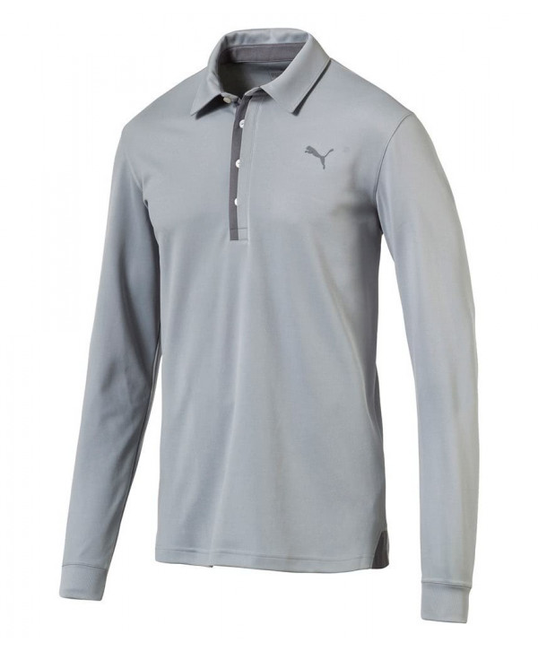Puma Mens Tailored Long Sleeve Polo Shirt