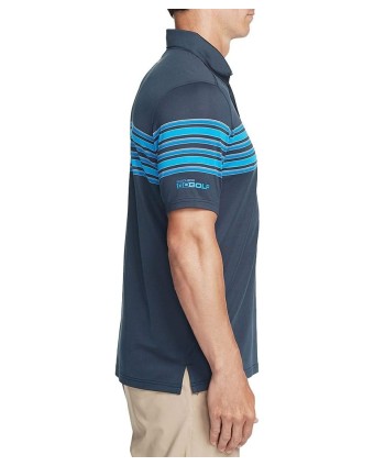 Pánské golfové triko Skechers Club Face Stripe Polo Shirt 2018
