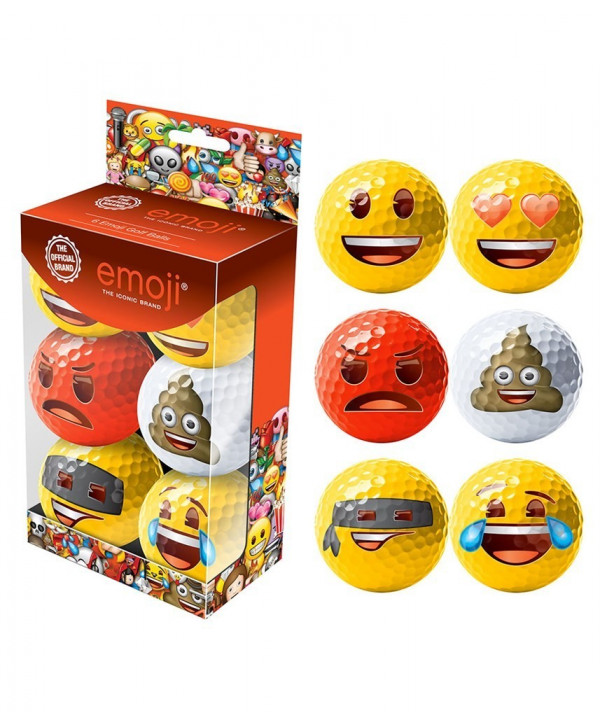 Emoji Golf Balls (6 Balls)