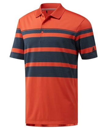 adidas Golf Mens Bold 3Stripes Polo Shirt