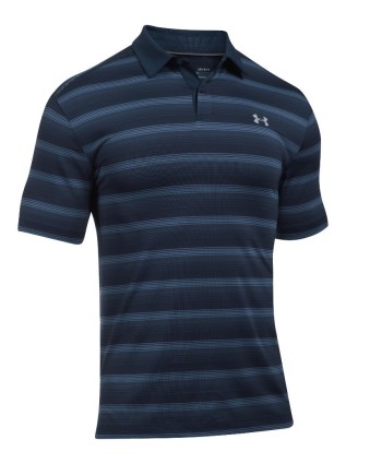 Under Armour Mens CoolSwitch Bermuda Stripe Polo Shirt