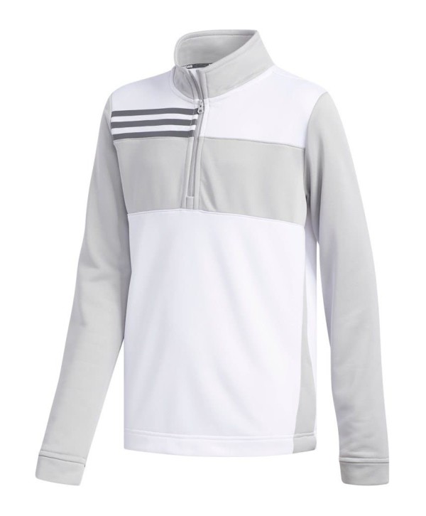 Adidas Boys Fashion 3-Stripes Half Zip Top