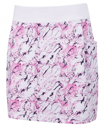 Dámská golfová sukně Callaway Liquid Pink Printed 2019