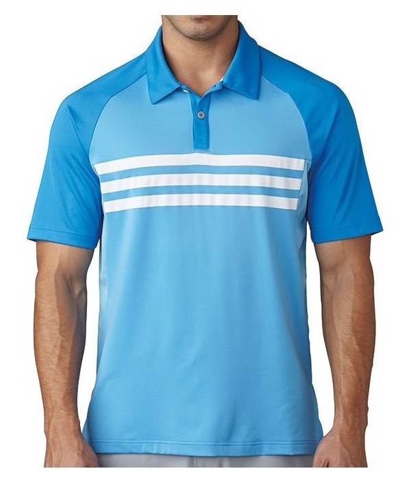 Pánské golfové triko Adidas ClimaCool 3 Stripes Competition